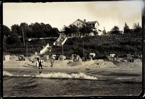 Foto Rewal Rewahl Pommern, Strandpartie, Strandkörbe