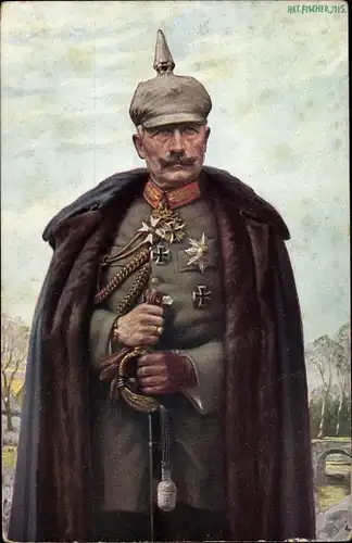 Künstler Ak Fischer, Art., Kaiser Wilhelm II., Portrait