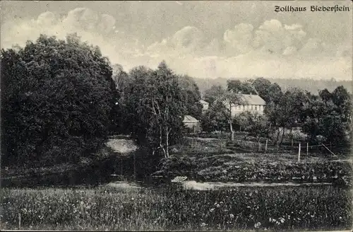 Ak Bieberstein Reinsberg in Sachsen, Zollhaus, Wälder