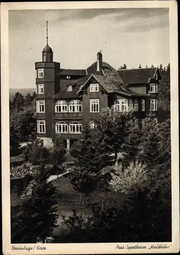 Ak Braunlage im Oberharz, Post Sportheim Waldhöhe