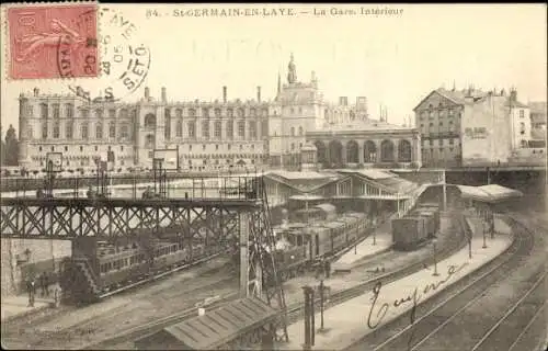 Ak Saint Germain en Laye Yvelines, La Gare