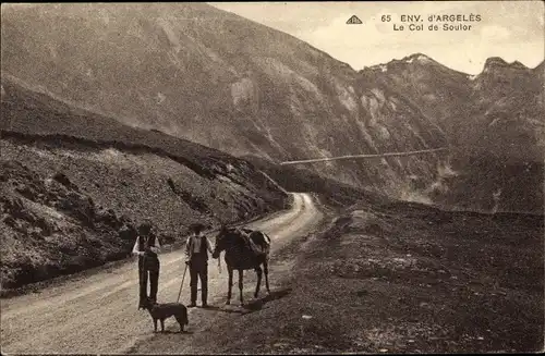 Ak Argelès Pyrénées Orientales, Le Col de Soulor