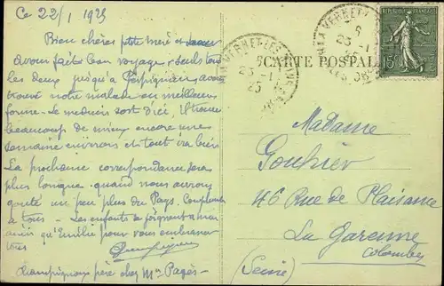 Ak Vernet les Bains Pyrénées Orientales, Vue panoramique sur le Parc et les Villas