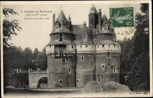 Ak Rambures Somme, Le Chateau