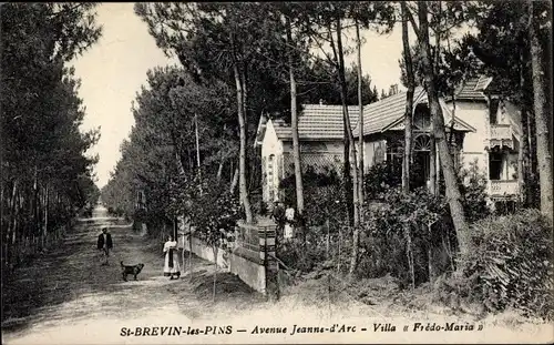 Ak Saint Brevin les Pins Loire Atlantique, Avenue Jeanne d'Arc, Villa Fredo Maria
