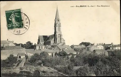 Ak Sainte Marie Loire Atlantique, Vue Generale