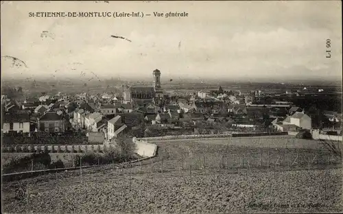 Ak Saint Étienne de Montluc Loire Atlantique, Vue generale