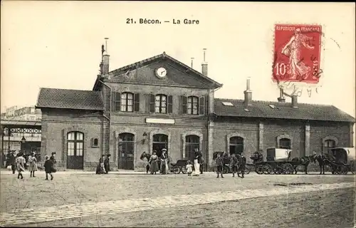 Ak Becon Hauts de Seine, La Gare
