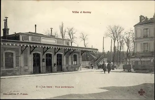 Ak Ville d'Avray Hauts  de Seine, La Gare