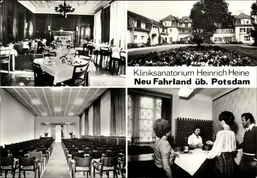 Ak Neu Fahrland Potsdam in Brandenburg, Kliniksanatorium Heinrich Heine, Innenansicht