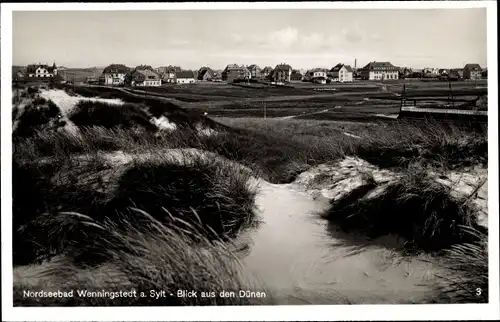 Ak Wenningstedt Braderup auf Sylt, Dünen, Ortsansicht