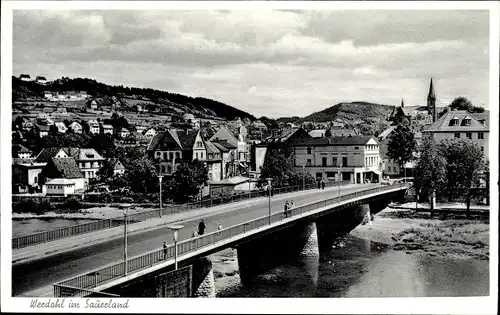 Ak Werdohl im Sauerland, Brückenpartie