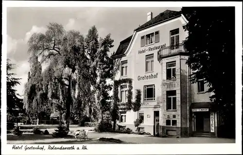 Ak Rolandswerth Remagen im Kreis Ahrweiler, Hotel Gretenhof