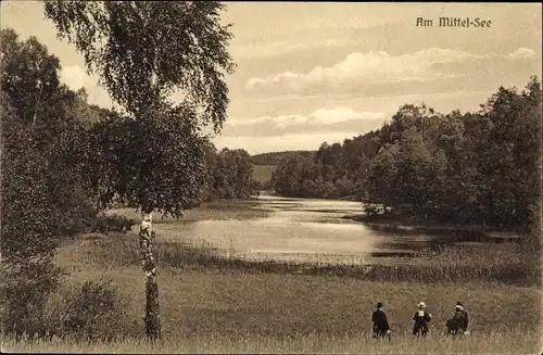 Ak Tiefensee Werneuchen in Brandenburg, Am Mittel See