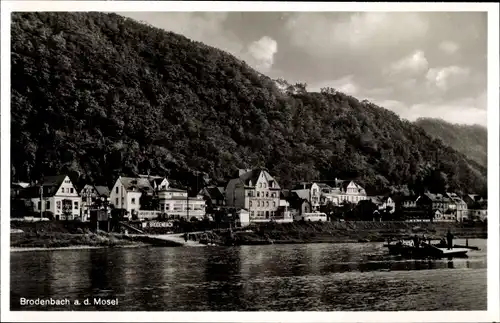 Ak Brodenbach an der Mosel, Blick zum Ort