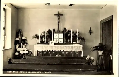 Ak Spangenberg in Hessen, Kapelle, Altar im Kath. Missionshaus