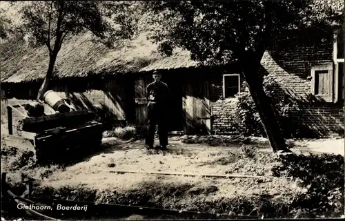 Ak Giethoorn Overijssel Niederlande, Boerderij