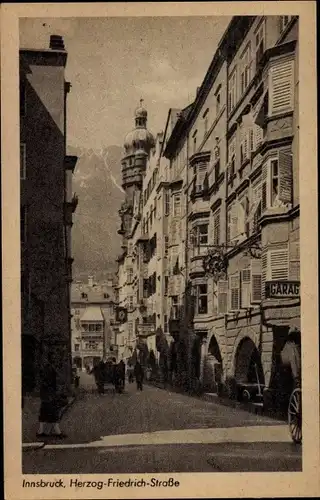 Ak Innsbruck in Tirol, Herzog Friedrich Straße