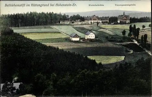 Ak Hohenstein Ernstthal Landkreis Zwickau, Kinderheilstätte, Bethlehemstift, Frauengenesungsheim