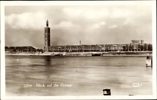 Ak Köln am Rhein, Blick auf die Pressa, Ausstellung 1928