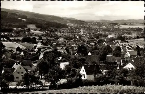 Ak Deilinghofen Hemer im Sauerland, Blick auf den Ort