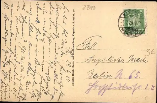 Ak Kappeln an der Schlei, Teilansicht der Stadt von der Pontonbrücke