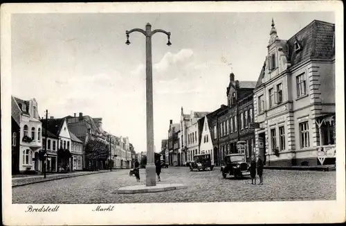 Ak Bredstedt in Nordfriesland, Markt