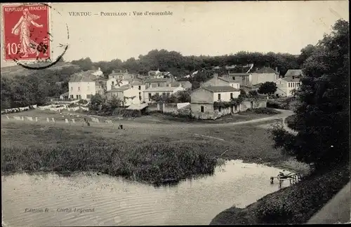 Ak Vertou Loire Atlantique, Portillon, Vue d'ensemble