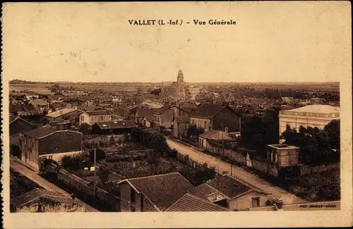 Ak Vallet Loire Atlantique, Vue Generale
