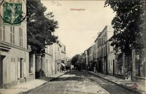 Ak Champigny sur Marne Val de Marne, La Grande Rue