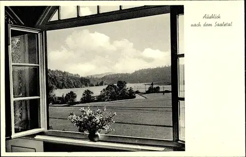 Ak Bad Bocklet in Unterfranken, Sanatorium Dr. Trümbach, Ausblick