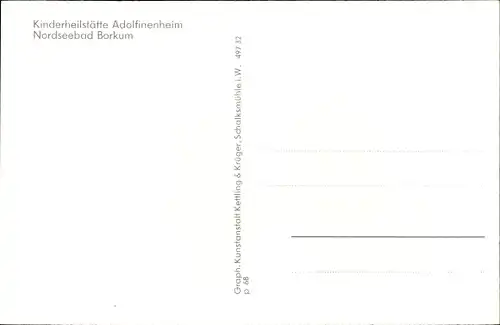 Ak Insel Borkum Ostfriesland, Leuchttürme, Kinderheilstätte Adolfinenheim