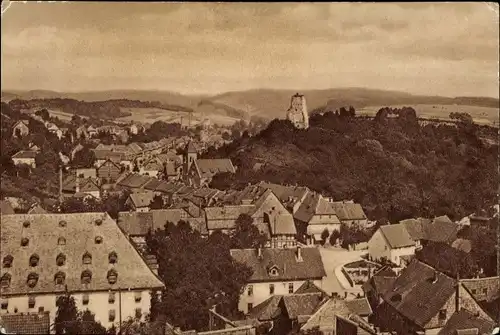 Ak Osterode am Harz, Blick auf alte Burg