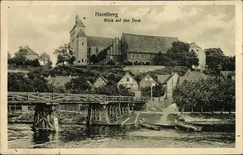 Ak Havelberg in Sachsen Anhalt, Dom, Brücke