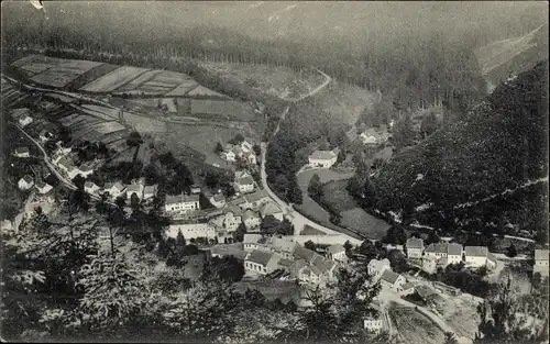 Ak Stutzhaus Luisenthal Thüringen, Blick auf den Ort, Vogelschau