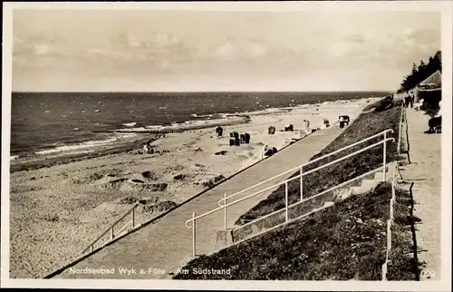 Ak Wyk auf Föhr Nordfriesland, Am Südstrand