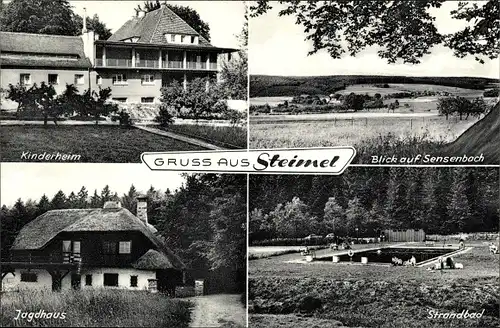 Ak Steimel im Westerwald, Kinderheim, Jagdhaus, Strandbad, Sensenbach