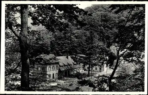 Ak Veldenz an der Mosel, Ev. Kinderheim mit Schlossruine