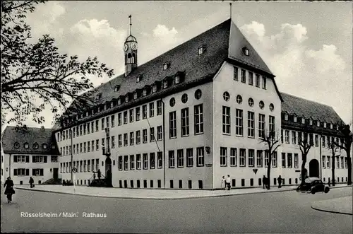 Ak Rüsselsheim am Main Hessen, Rathaus