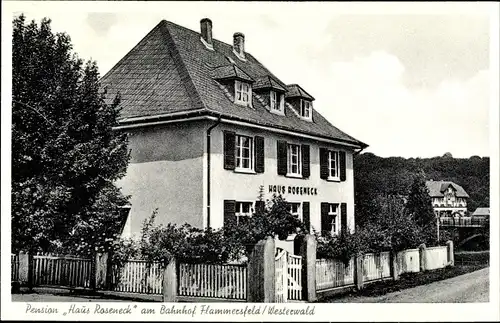 Ak Flammersfeld im Westerwald, Pension Haus Roseneck im Wiedtal