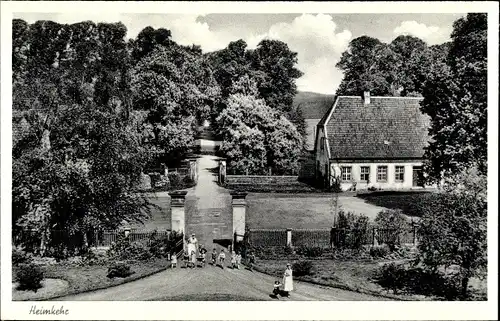 Ak Melle in Niedersachsen, Kinderkurheim Dr. med. K. Heck, Haus Bruche, Heimkehr