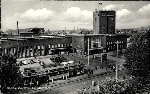 Ak Oberhausen im Ruhrgebiet, Hauptbahnhof