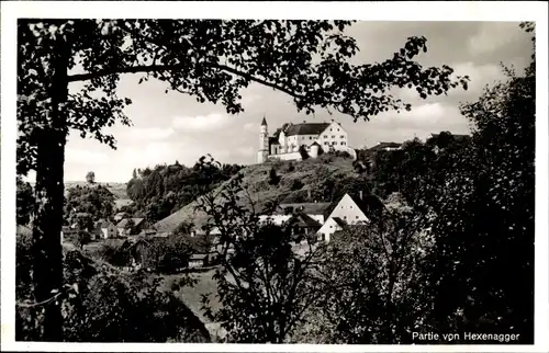 Ak Hexenagger Altmannstein in Oberbayern, Teilansicht, Schloss, Häuser