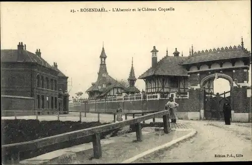 Ak Rosendael Dunkerque Dünkirchen Nord, L'Abattoir et le Chateau Coquelle