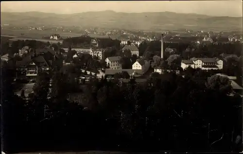 Foto Ak Kudowa Zdrój Bad Kudowa Schlesien, Panorama vom Ort