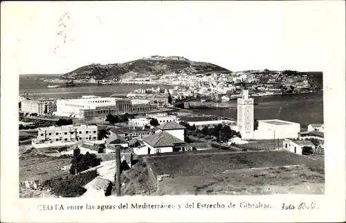 Ak Ceuta Spanien, Entre las aguas del Mediterraneo y del Estrecho de Gibraltar