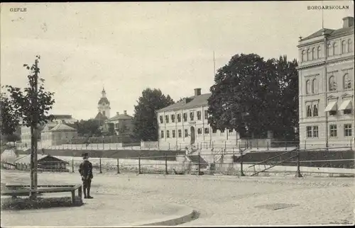 Ak Gefle Gävle Schweden, Borgarskolan