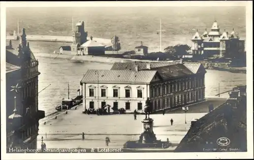 Ak Hälsingborg Helsingborg Schweden, Strandpaviljongen, Lotstornet