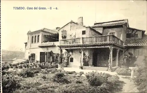 Ak Toledo Kastilien La Mancha Spanien, Casa del Greco