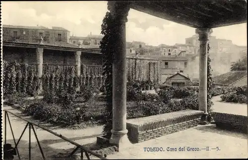 Ak Toledo Kastilien La Mancha Spanien, Casa del Greco